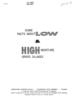 Some facts about low and high moisture grass silages