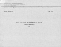 Weed control in ornamental bulbs (western Washington) 1963