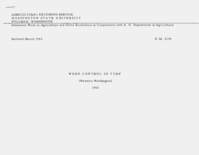 Weed control in turf (western Washington) 1963