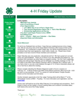 4-H Friday Update, January 30, 2015