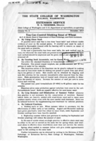 You can control stinking smut of wheat