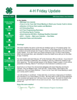 4-H Friday Update, February 13, 2015