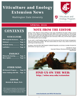 Viticulture and Enology Extension News, Spring 2018