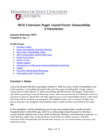 WSU Extension Puget Sound Forest Stewardship E-Newsletter, January/February 2013