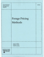 Forage pricing methods