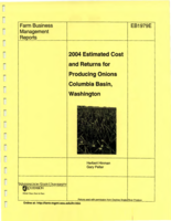 2004 estimated cost and returns for producing onions, Columbia Basin, Washington