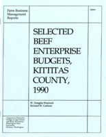 Farm business management reports: Selected beef enterprise budgets, Kittitas County, 1990