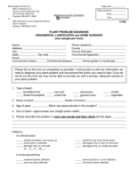 Plant problem diagnosis ornamental landscapes and home gardens.