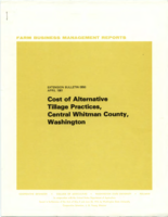 Cost comparisons for alternative tillage practices in central Whitman County