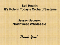 Soil health: Its role in today's orchard systems