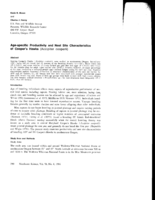 Age-specific Productivity and Nest Site Characteristics of Cooper's Hawks (Accipiter cooperii)