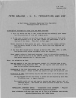 Feed grains - U.S. production and use