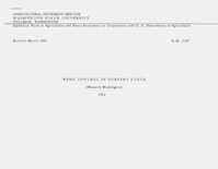 Weed control in nursery stock (western Washington) 1963