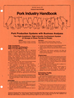 Pork production systems with business analysis: The Pork industry handbook: low-investment, low-intensity confinement system (2 groups of sows farrow-to-finish)
