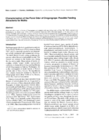 Characterization of the floral odor of Oregongrape: possible feeding attractants for moths