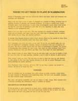 Where to get trees to plant in Washington