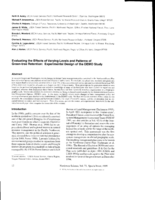 Evaluating the effects of varying levels and patterns of green-tree retention: Experimental design of the DEMO study