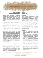 Table beets and spinach grown for seed