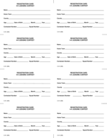 Registration Card: 4-H Judge