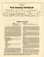 Vitamins for swine