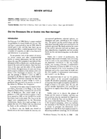 Did the Dinosaurs Die or Evolve into Red Herrings?