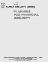 Family security series: Planning for financial security