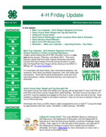 4-H Friday Update, March 28, 2014