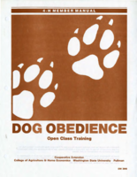 4-H member manual: dog obedience open class training