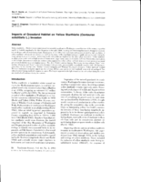 Impacts of Grassland Habitat on Yellow Starthistle (Centaurea solstitalis L.) Invasion