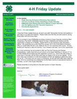 4-H Friday Update, January 13, 2017