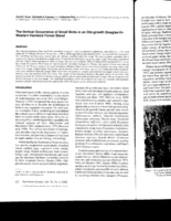 The vertical occurrence of small birds in an old-growth Douglas-fir-western hemlock forest stand
