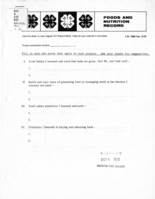 Foods and nutrition record