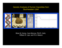 Genetic analysis of human coprolites from southeastern Utah