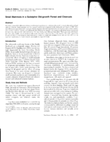 Small Mammals in a Subalpine Old-growth Forest and Clearcuts