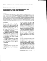 Avian Community Changes Following Lower Granite Dam Construction on the Snake River, Washington