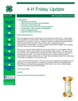 4-H Friday Update, July 10, 2015