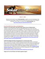 Solar Newsbriefs, March 7, 2019