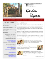 Garden Thymes, Winter 2013/2014