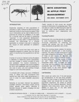 Mite counting in apple pest management