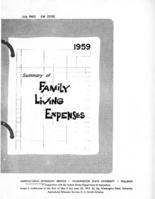 1959 summary of family living expenses