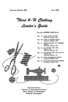 Third 4-H clothing leader's guide