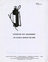 Integrated pest management on alfalfa grown for seed