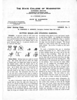 Button holes and stocking darning