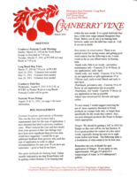 Cranberry Vine, March 2001