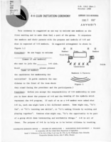 4-H Club initiation ceremony