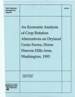 An economic analysis of crop rotation alternatives on dryland grain farms, Horse Heaven Hills area, Washington, 1993