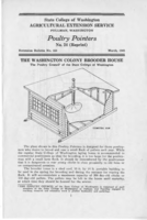 Poultry pointers: The Washington colony brooder house