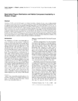 Band-tailed pigeon distribution and habitat component availability in Western Oregon