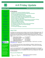 4-H Friday Update, September 7, 2018