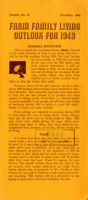 Farm family living outlook for 1943